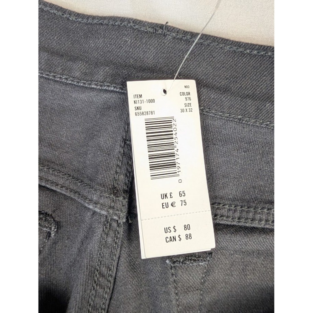 Abercrombie & Fitch Athletic Slim Stretch Distressed Black Jeans Men's 30x32 - Picture 8 of 12